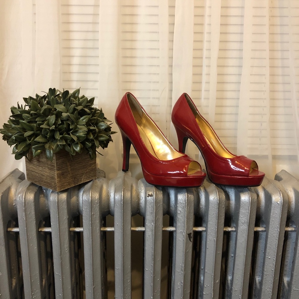 Red High Heels - Opened Toe (Size 9M)